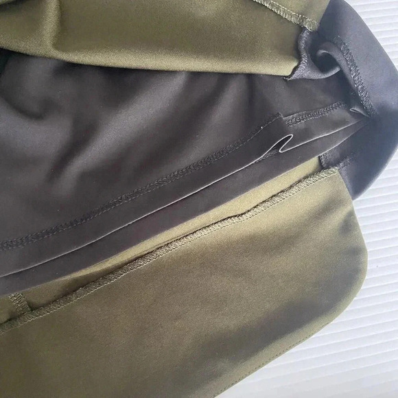 Hutch Color Block Fit & Flare Midi Dress Size 12 Sheath Navy Blue Green Preppy - Picture 8 of 13